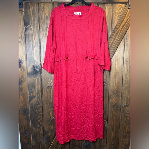 Flax Dresses & Skirts - Flax Midi Rayon Dress
